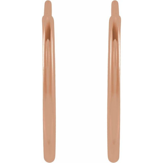 Flexible Endless Tube Hoop Earrings