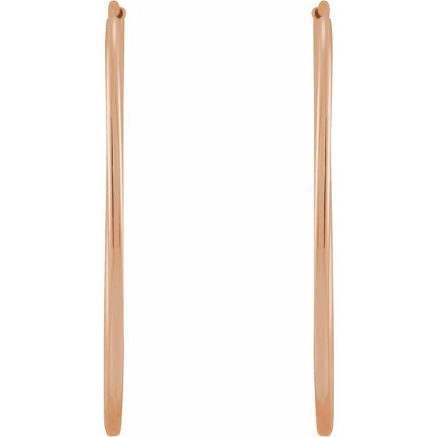 Flexible Endless Tube Hoop Earrings
