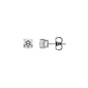 Round 4-Prong Stud Earrings
