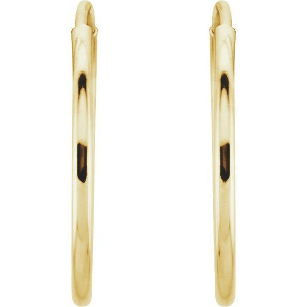 Endless Tube Hoop Earrings
