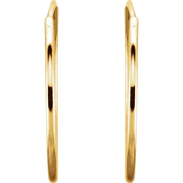 Endless Tube Hoop Earrings