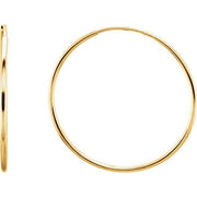 Endless Tube Hoop Earrings