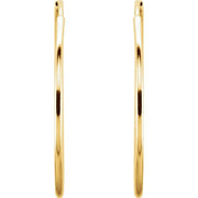 Endless Tube Hoop Earrings