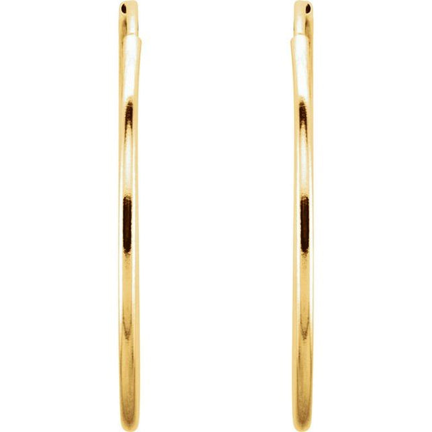 Endless Tube Hoop Earrings