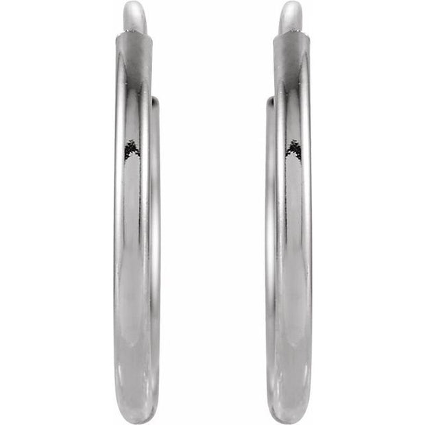 Endless Tube Hoop Earrings