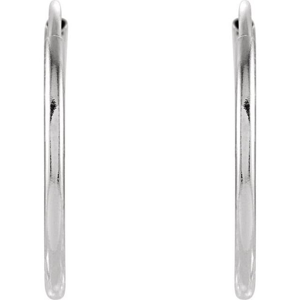 Endless Tube Hoop Earrings