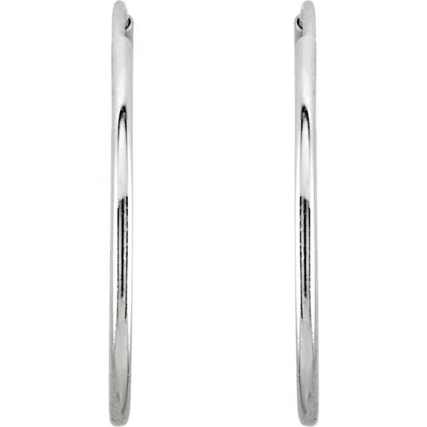 Endless Tube Hoop Earrings