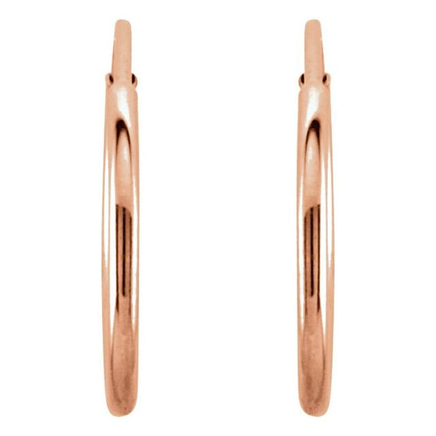 Endless Tube Hoop Earrings