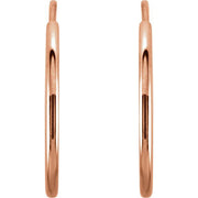 Endless Tube Hoop Earrings