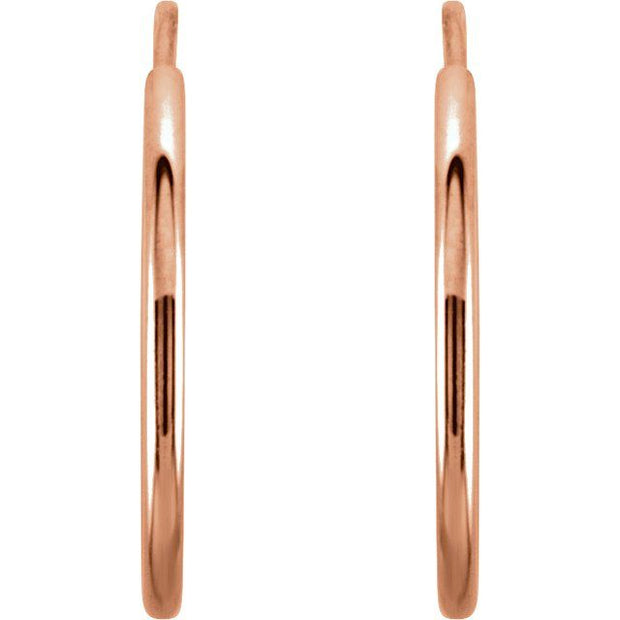 Endless Tube Hoop Earrings