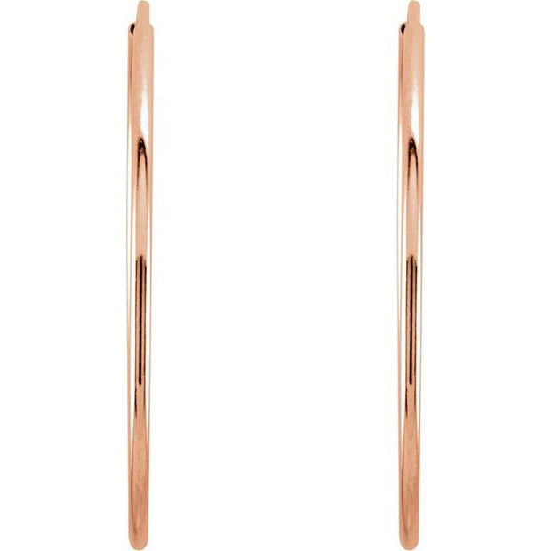 Endless Tube Hoop Earrings