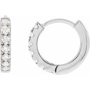Lab-Grown Diamond Hoop Earrings