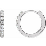 Lab-Grown Diamond Hoop Earrings