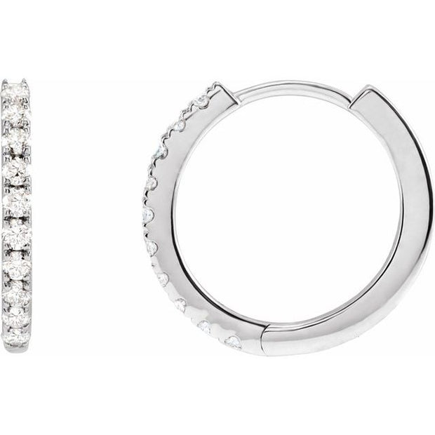Lab-Grown Diamond Hoop Earrings
