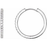 Lab-Grown Diamond Hoop Earrings