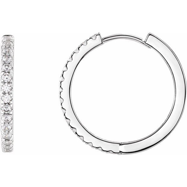 Lab-Grown Diamond Hoop Earrings