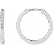 Lab-Grown Diamond Hoop Earrings