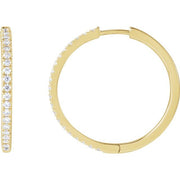 Lab-Grown Diamond Hoop Earrings