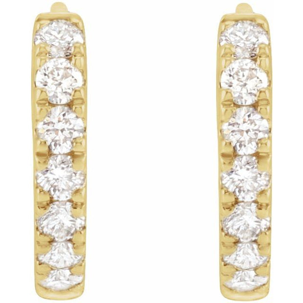 Lab-Grown Diamond Hoop Earrings