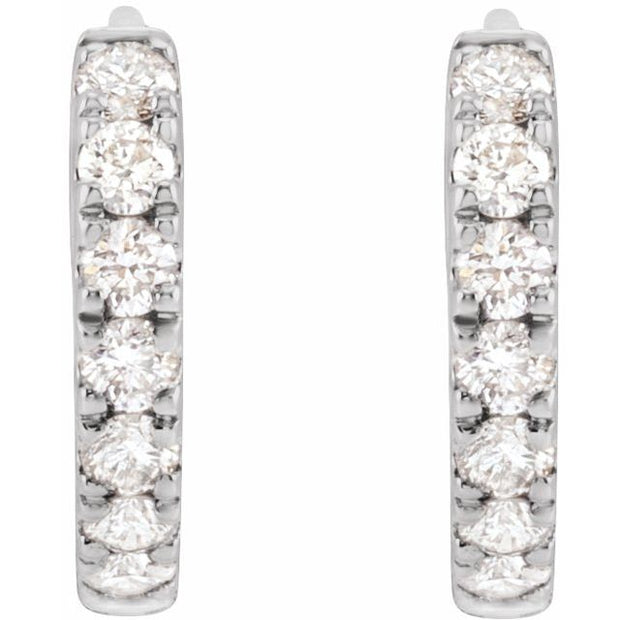 Lab-Grown Diamond Hoop Earrings