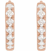 Lab-Grown Diamond Hoop Earrings
