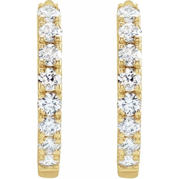 Lab-Grown Diamond Hoop Earrings