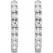 Lab-Grown Diamond Hoop Earrings