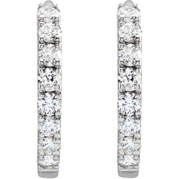 Lab-Grown Diamond Hoop Earrings