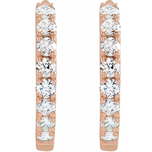 Lab-Grown Diamond Hoop Earrings