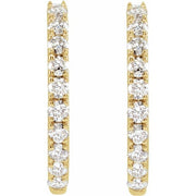 Lab-Grown Diamond Hoop Earrings