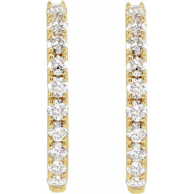 Lab-Grown Diamond Hoop Earrings