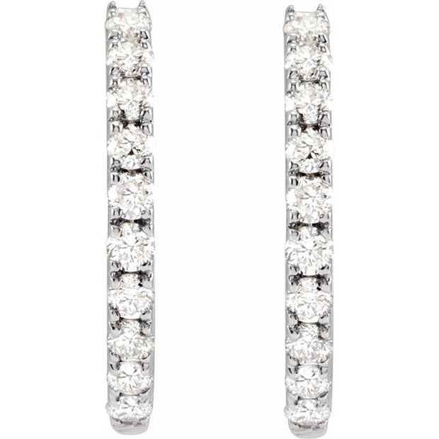 Lab-Grown Diamond Hoop Earrings