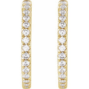 Lab-Grown Diamond Hoop Earrings