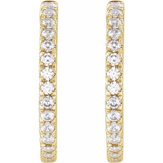 Lab-Grown Diamond Hoop Earrings