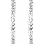 Lab-Grown Diamond Hoop Earrings