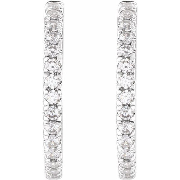 Lab-Grown Diamond Hoop Earrings