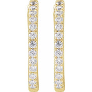 Lab-Grown Diamond Hoop Earrings