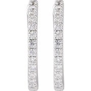 Lab-Grown Diamond Hoop Earrings