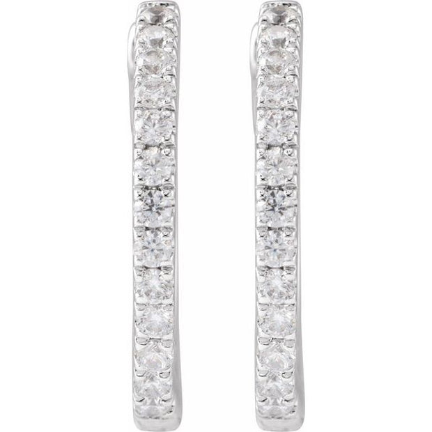 Lab-Grown Diamond Hoop Earrings