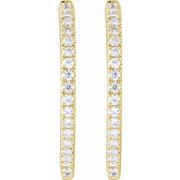 Lab-Grown Diamond Hoop Earrings