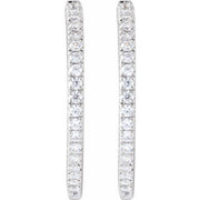 Lab-Grown Diamond Hoop Earrings