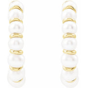 Pearl Hoop Earrings