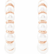 Pearl Hoop Earrings