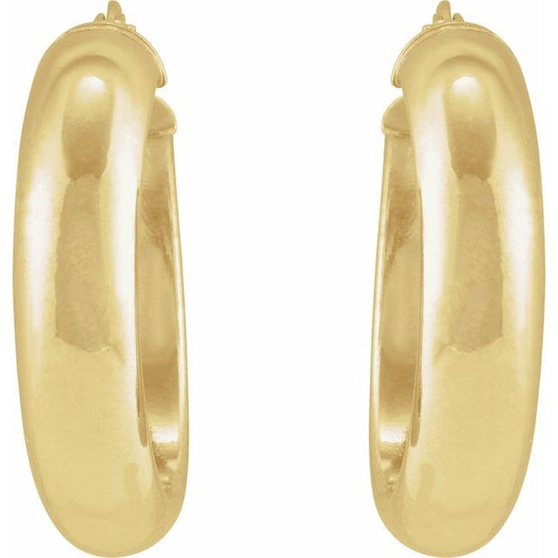 Tube Hoop Earrings