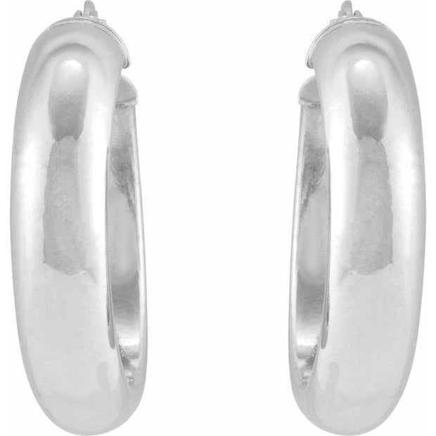 Tube Hoop Earrings