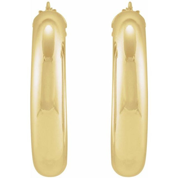 Tube Hoop Earrings