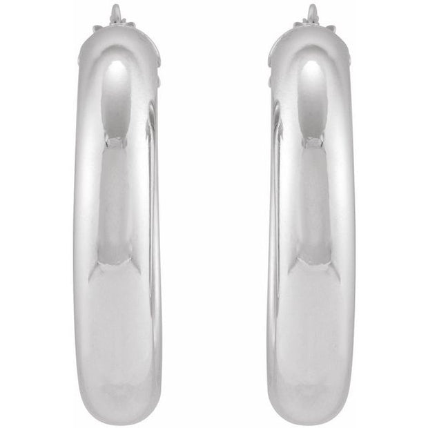Tube Hoop Earrings