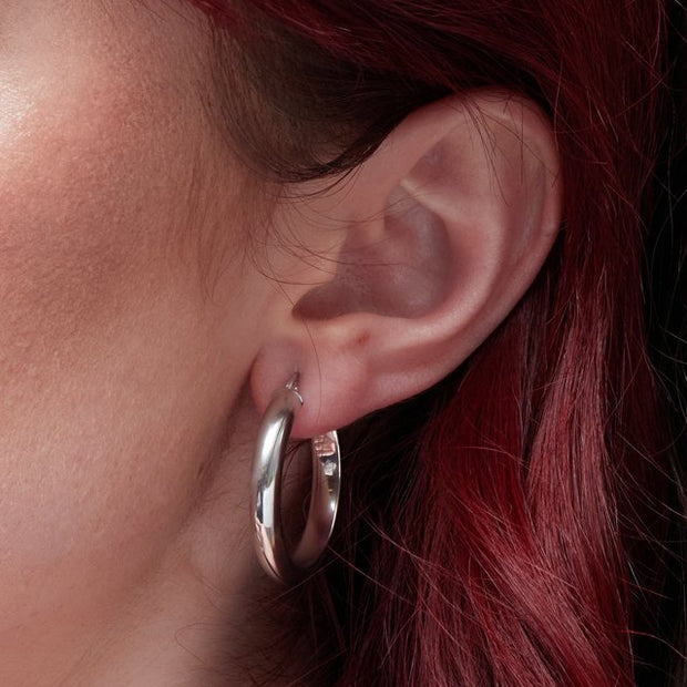 Tube Hoop Earrings