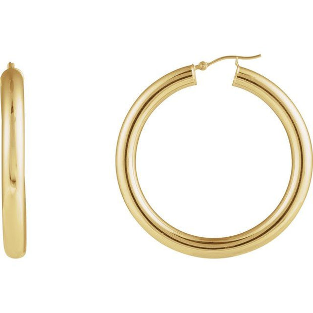 Tube Hoop Earrings