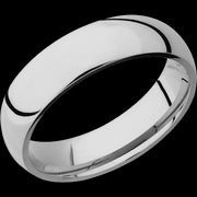 6 mm wide Domed Titanium band.